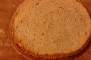 Tort cu blat de nuca si crema de ciocolata si lamaie