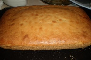 Prajitura cu frisca,nuca si dulceata de caise