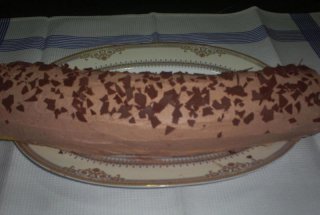 Rulada cu ciocolata si banane