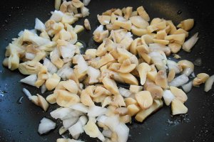 Porumbei umpluti cu ciuperci, la cuptor