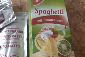 Spaghetti mit Tomatensauce