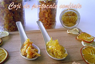 Coji de portocale confiate