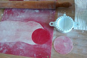 Ravioli de casa cu umplutura de branza si busuioc