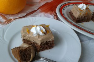 Prajitura cu crema de ciocolata si portocale