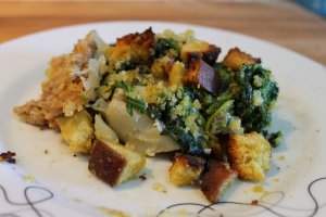 Cod Bacalhau cu Alheira si Grelos la cuptor