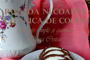 Rulada necoapta cu nuca de cocos