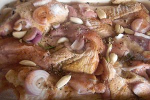 Curcan la  cuptor  cu  busuioc si rozmarin