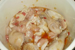 Gnocchi cu cartofi si tocanita de pui