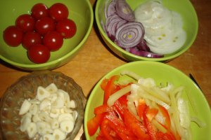 Tagliatelle cu porc in sos de vin