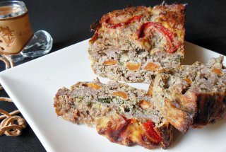 Chec din carne tocata cu morcov