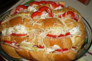 Aperitiv paine impanata la cuptor