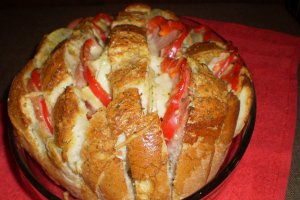 Aperitiv paine impanata la cuptor