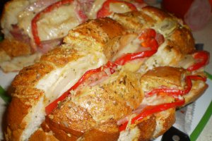 Aperitiv paine impanata la cuptor