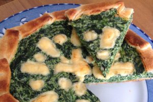 Tarta sarata cu spanac si ricotta