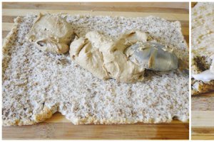 Desert prajitura cu crema de ness, frisca si nuci