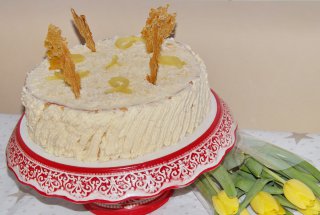 Tort cu aroma de lamaie si vanilie