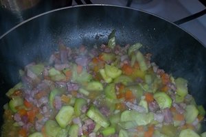 Carbonara cu dovlecel si morcov