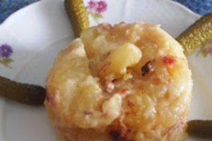 Gratin de cartofi cu branza Reblochon - Tartiflette