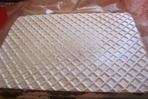 Foi de napolitane umplute cu crema de biscuiti
