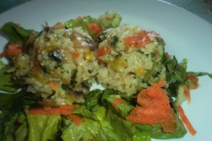 Pilaf de orez cu ciuperci