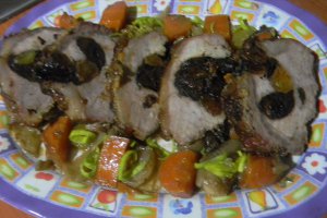 Cotlet de porc cu prune uscate