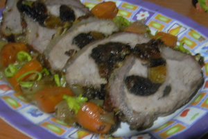 Cotlet de porc cu prune uscate