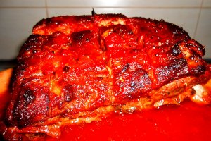 Costita de porc cu rosii, la cuptor