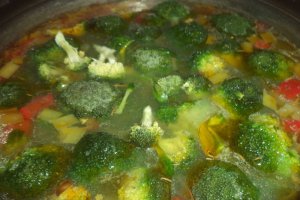 Ciorba de brocolli si porumb