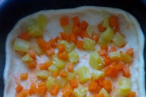 Placinta cu legume si bacon