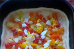 Placinta cu legume si bacon