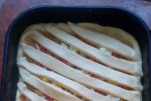 Placinta cu legume si bacon