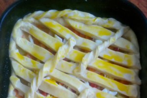 Placinta cu legume si bacon