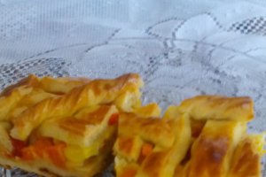 Placinta cu legume si bacon