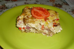Mancare de vinete bulgareasca cu bacon