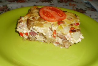 Mancare de vinete bulgareasca cu bacon