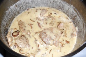 Sos de ciuperci cu carne