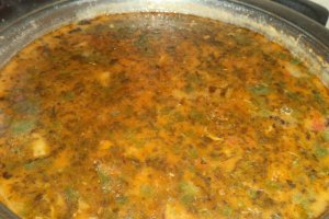 Ciorba de linte cu prosciutto