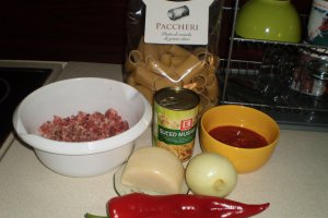 Paccheri umpluti la cuptor