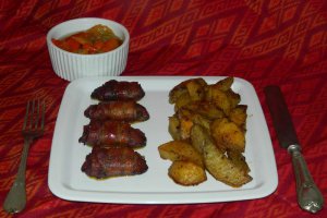 Ficatei cu bacon si cartofi la cuptor