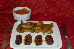 Ficatei cu bacon si cartofi la cuptor