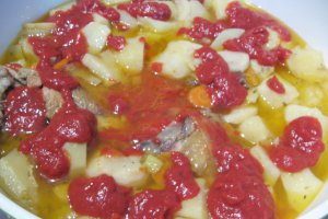 Tocana de pui cu legume