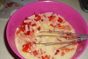 Aperitiv omleta pufoasa la cuptor