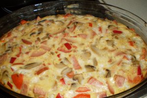 Aperitiv omleta pufoasa la cuptor