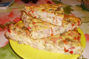 Aperitiv omleta pufoasa la cuptor