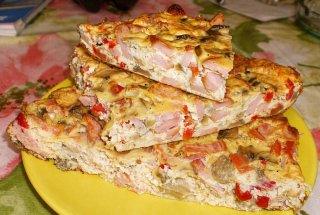 Aperitiv omleta pufoasa la cuptor