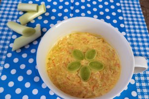 Salata de praz si morcov, cu maioneza