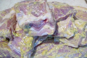 Friptura de porc, in crusta de mustar
