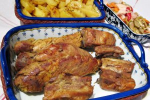 Friptura de porc, in crusta de mustar