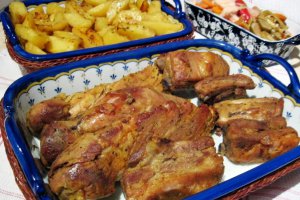 Friptura de porc, in crusta de mustar