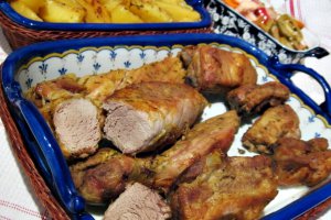 Friptura de porc, in crusta de mustar